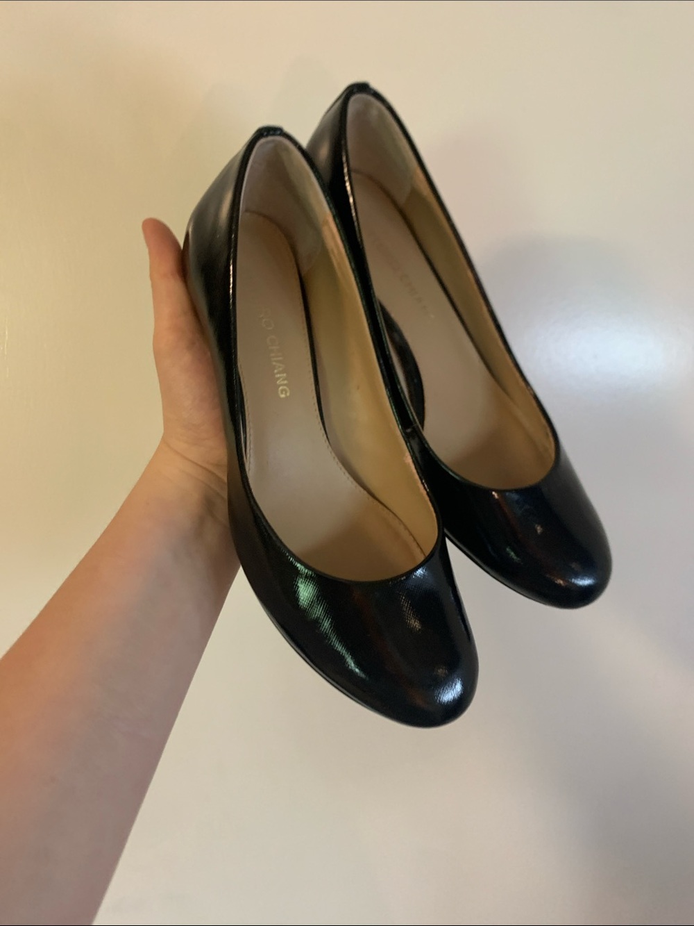 Arturo Chiang Black Patent Leather Heels